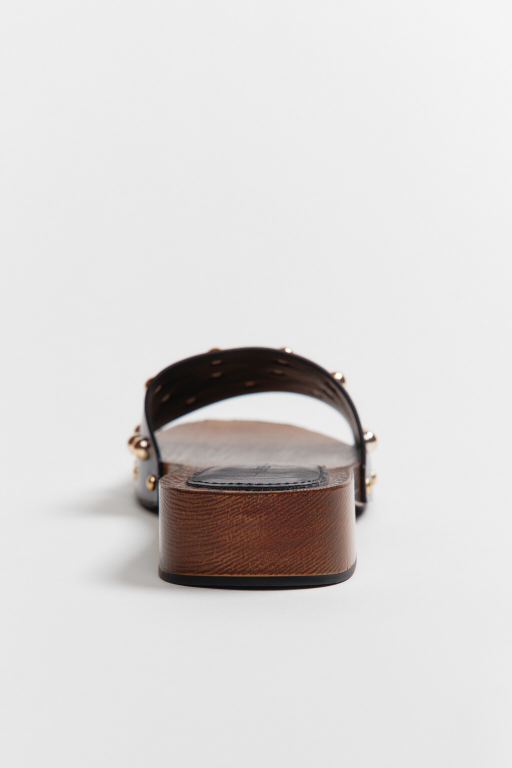 Туфли-мюли с открытым носом и декором из бусин - цвет черный - 6