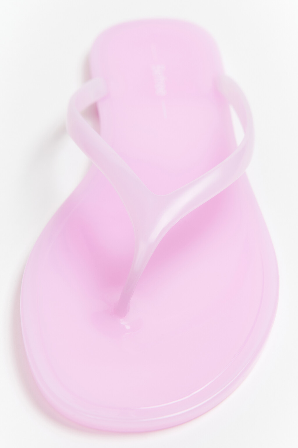 Сабо-вьетнамки глянцевые на плоской подошве - цвет розовый - 3