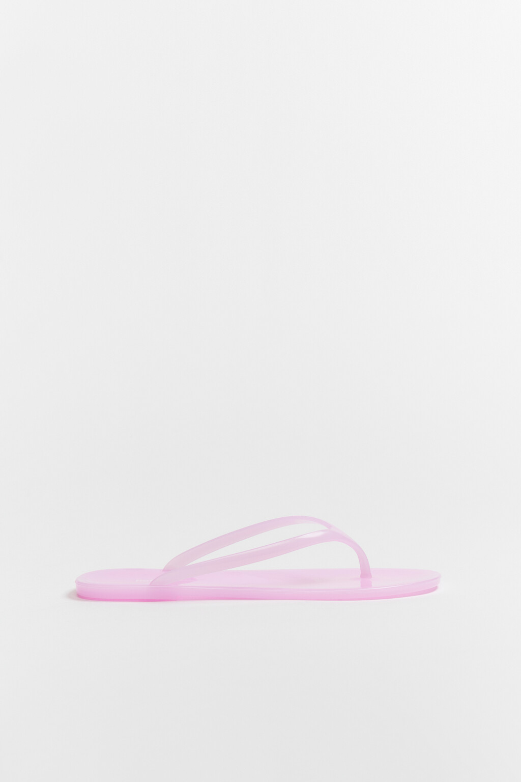 Сабо-вьетнамки глянцевые на плоской подошве - цвет розовый - 1