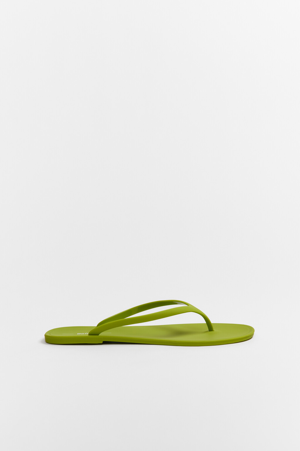 Сабо-вьетнамки матовые на плоской подошве - цвет зеленый - 1