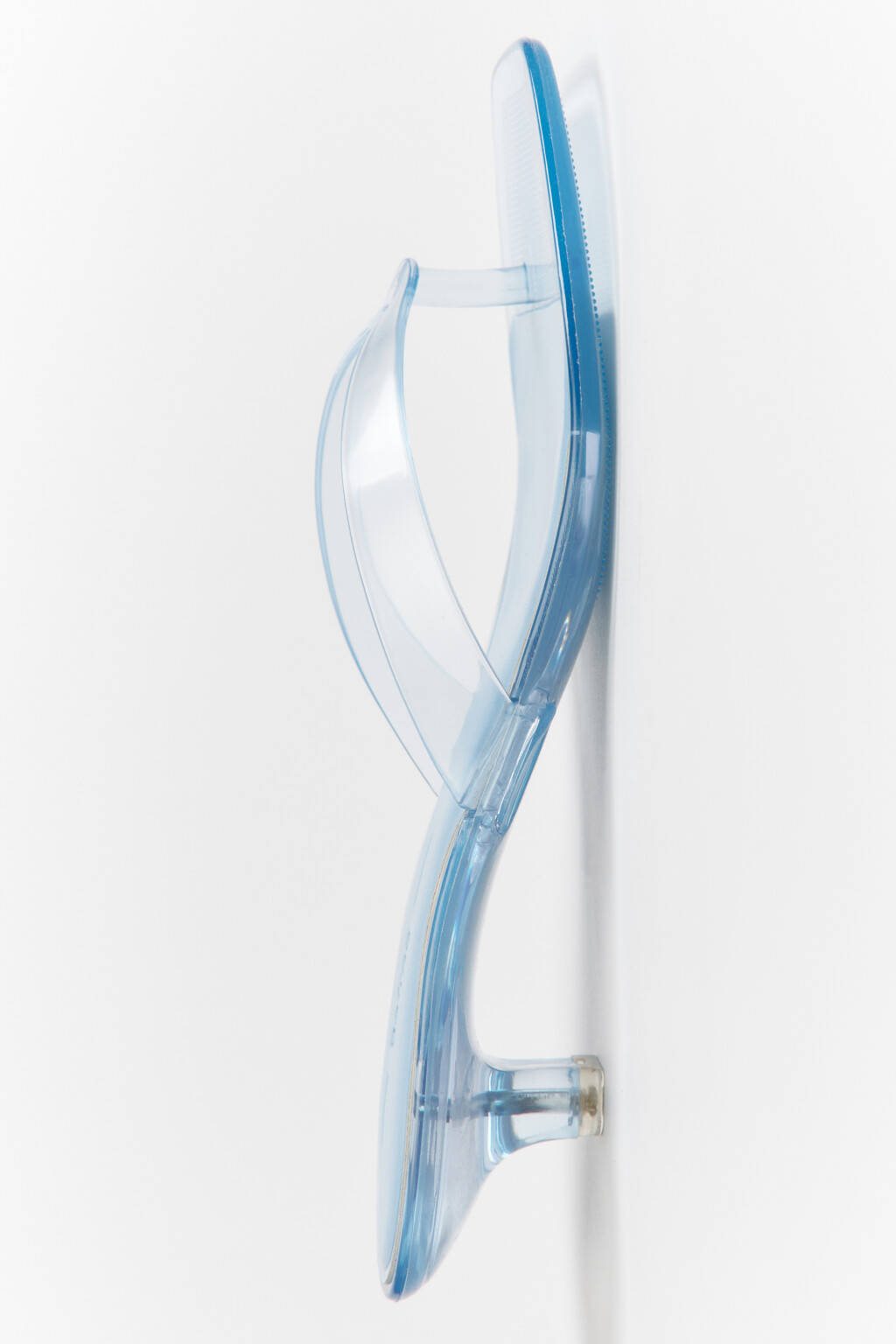 Сабо-вьетнамки прозрачные с квадратным носом на каблуке - цвет голубой - 5