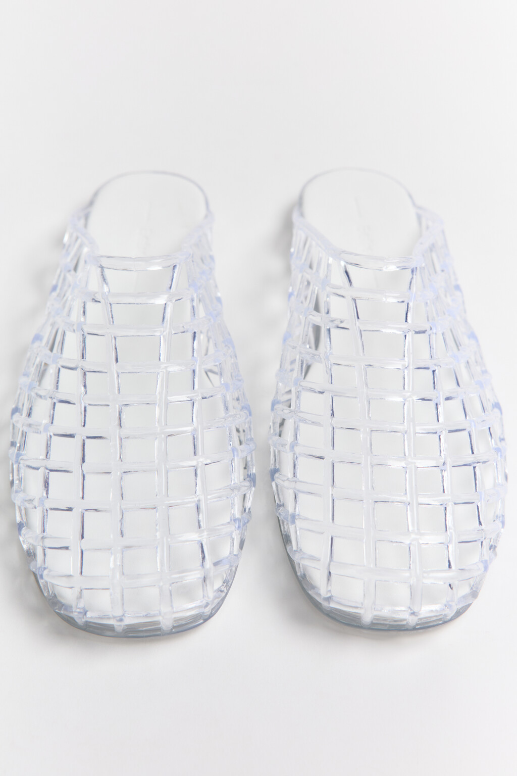 Сабо с верхом из прозрачной сетки - цвет белый - 2