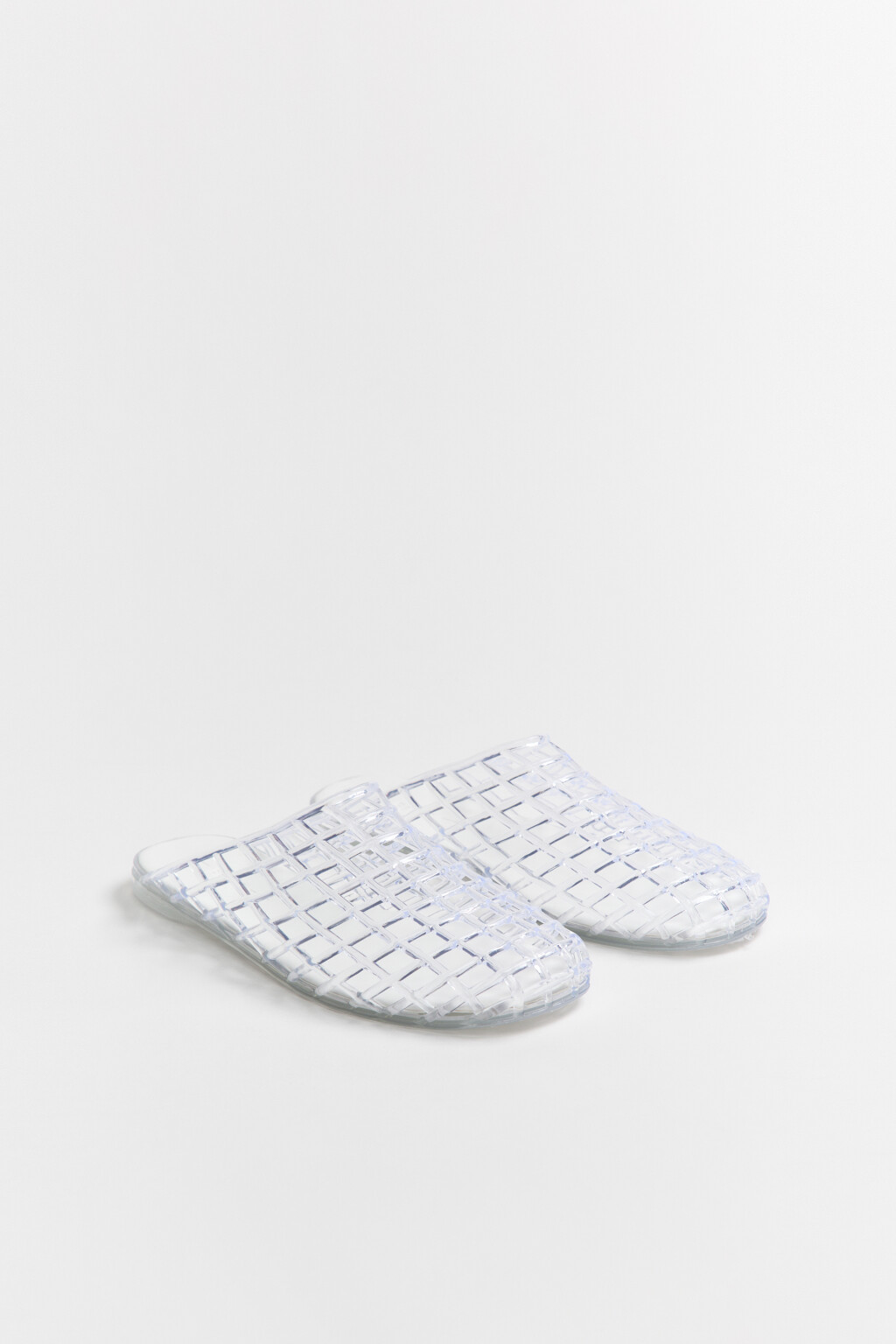 Сабо с верхом из прозрачной сетки - цвет белый - 5