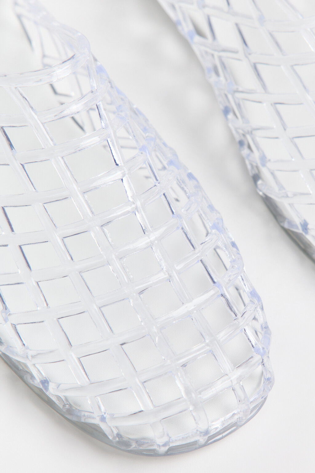 Сабо с верхом из прозрачной сетки - цвет белый - 6