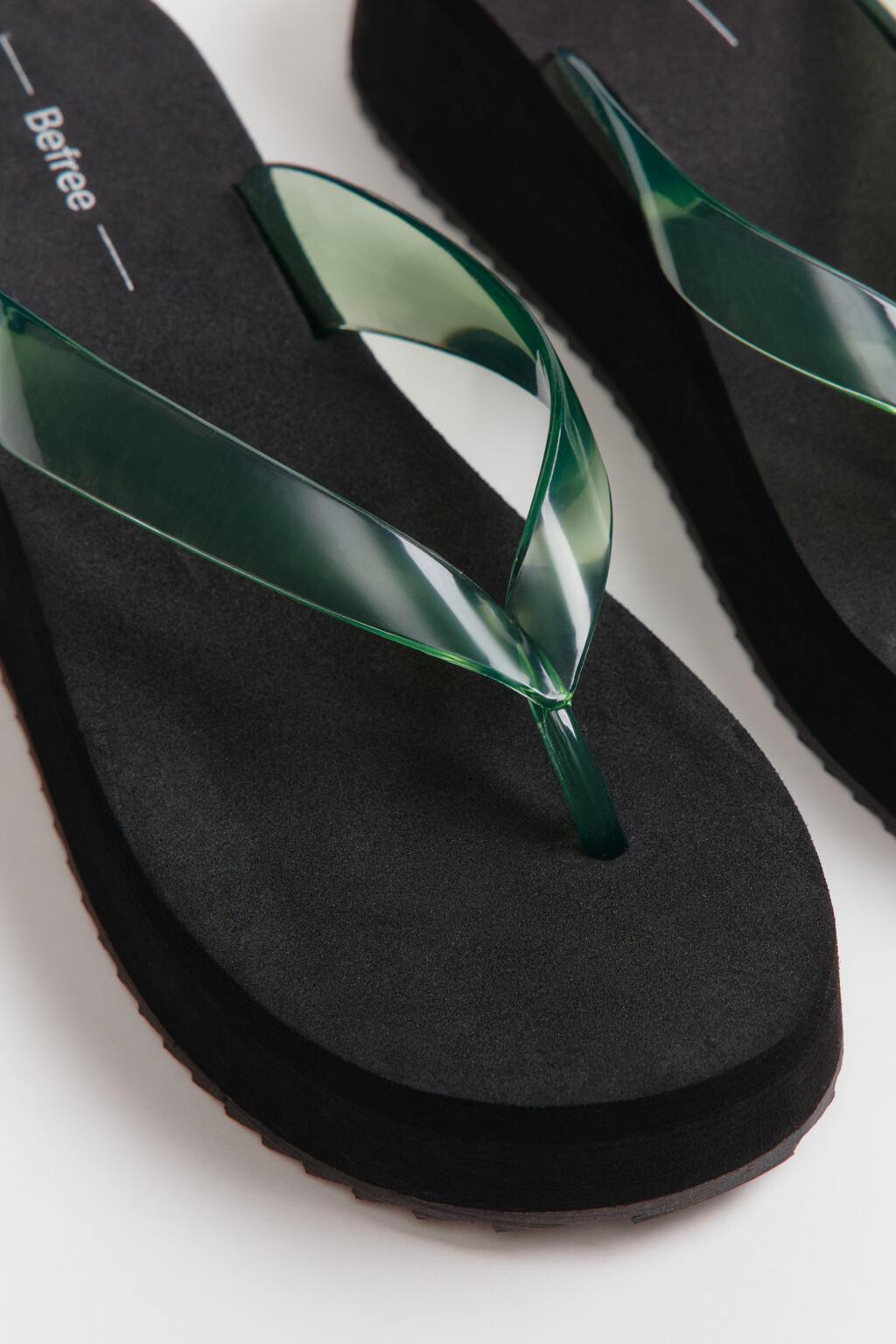 Сабо-вьетнамки на платформе - цвет зеленый - 5