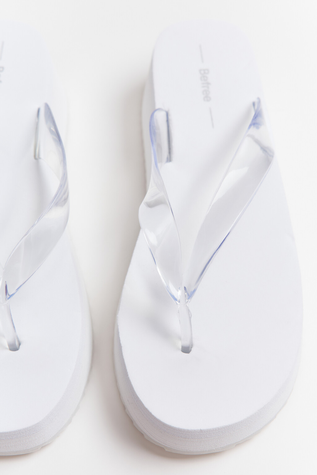 Сабо-вьетнамки на платформе - цвет белый - 2