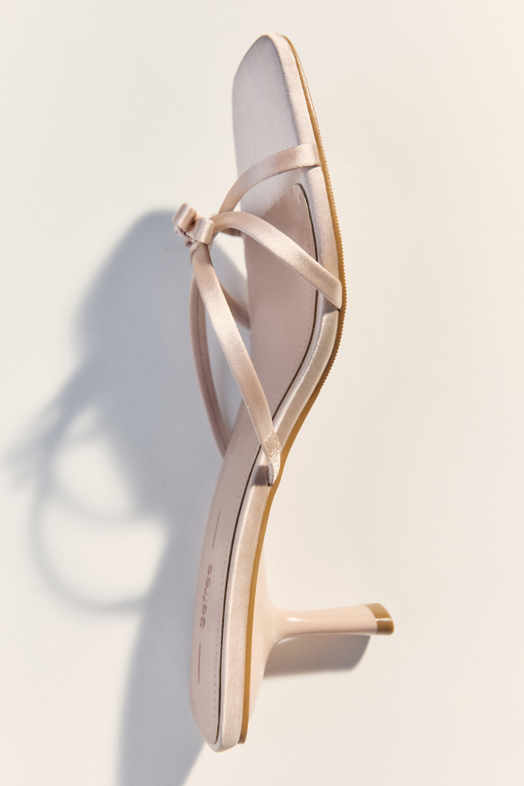 Босоножки с квадратным мысом и бантиком - цвет розовый - 3