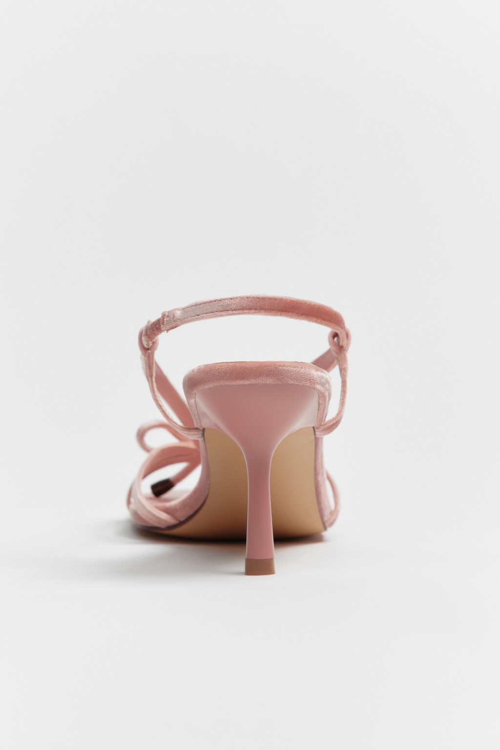Босоножки с квадратным мысом и бантиком - цвет розовый - 6