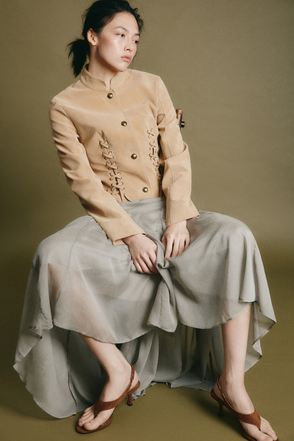 туфли ремешковые женские - цвет коричневый - 9