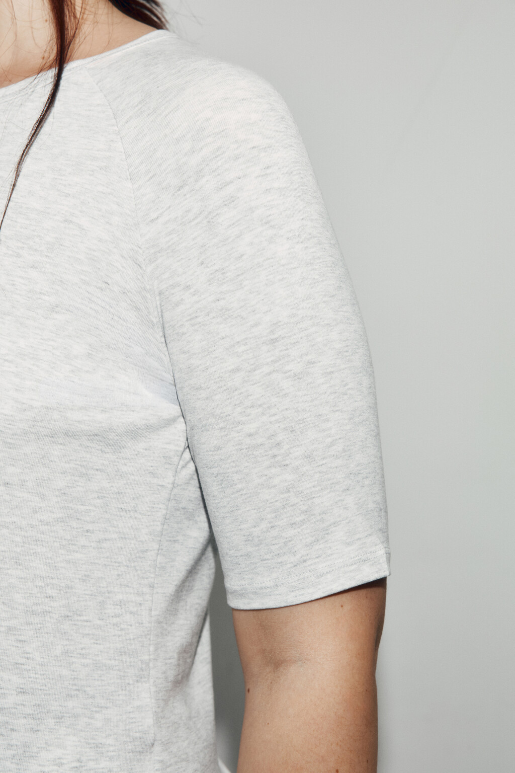 Футболка облегающая из вискозы - цвет серый - 6
