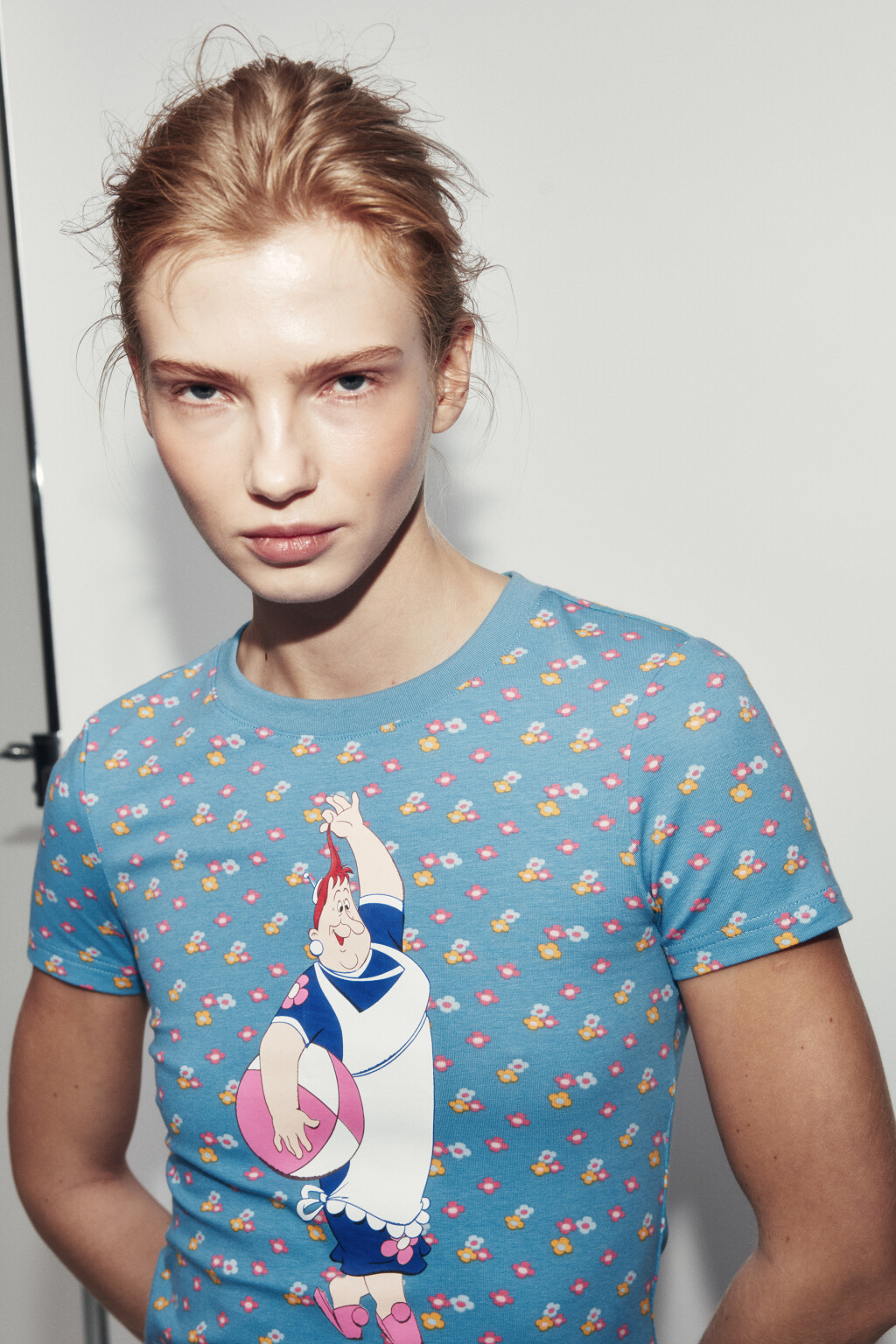 Футболка облегающая хлопковая с принтом - цвет мультиколор - 7