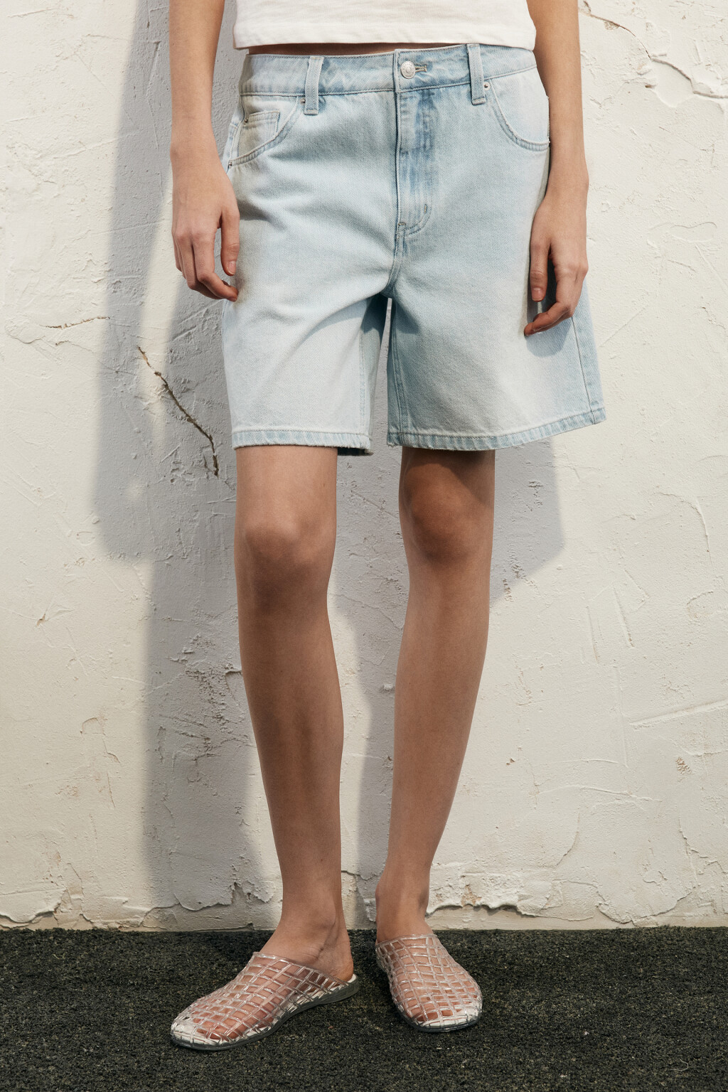 шорты джинсовые женские - цвет голубой - 3