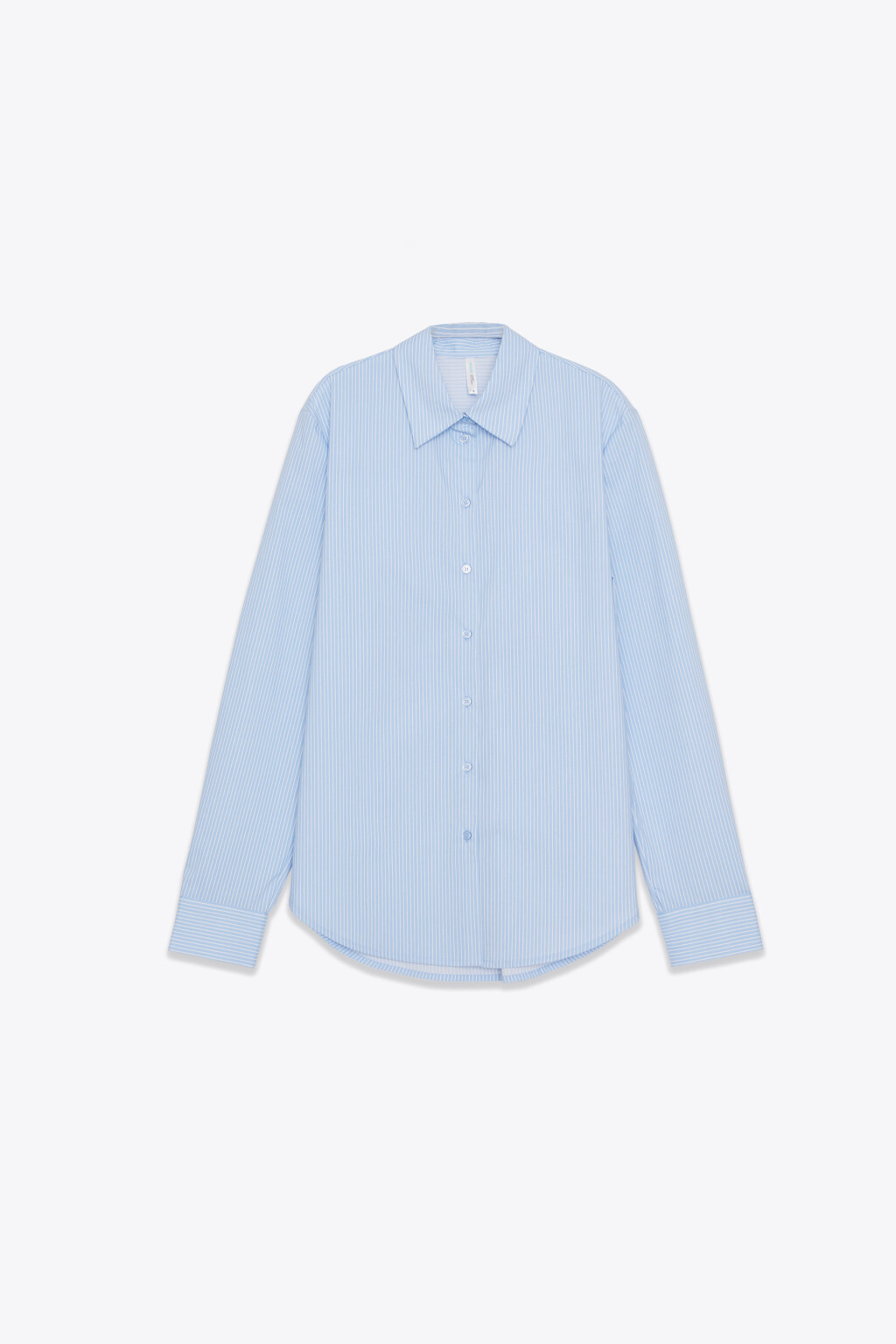 Рубашка классическая прямая - цвет голубой - 8