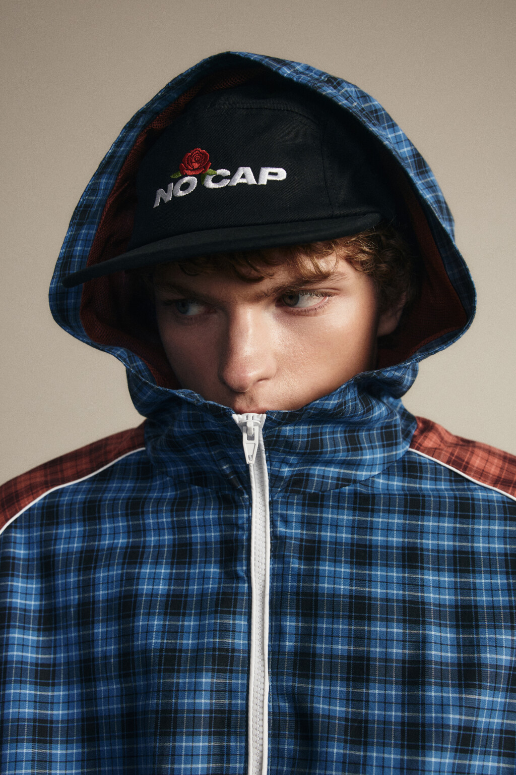 Куртка с капюшоном в двухцветную клетку - цвет мультиколор - 9