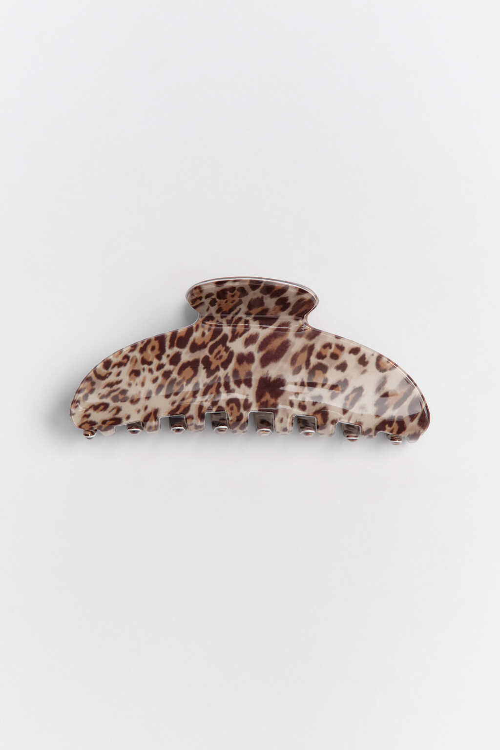 Заколка-краб для волос с леопардовым принтом - цвет мультиколор - 1
