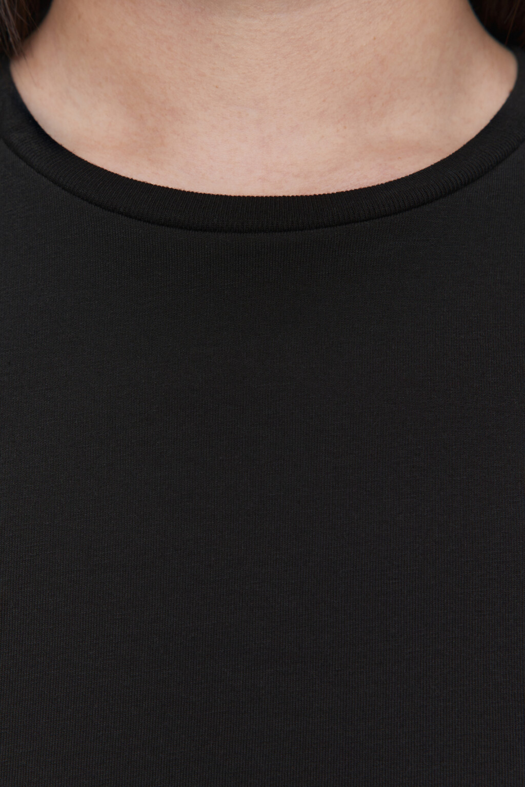 Футболка BOXY хлопковая базовая - цвет черный - 5