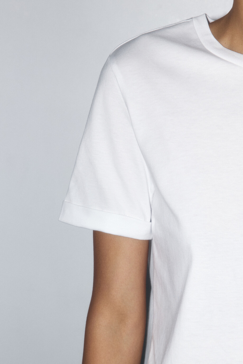Футболка boxy fit базовая из хлопка - цвет белый - 7