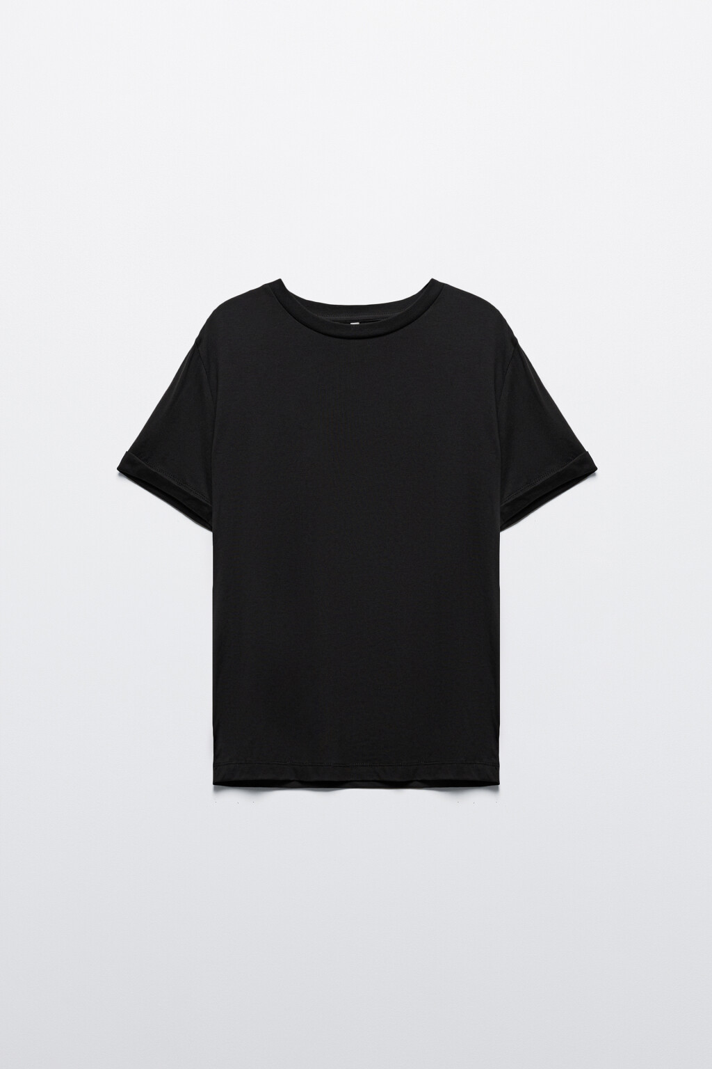 Футболка boxy fit базовая из хлопка - цвет черный - 8