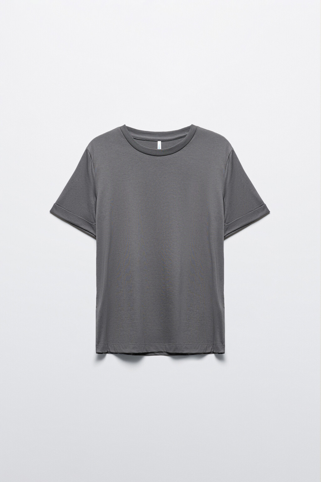 Футболка boxy fit базовая из хлопка - цвет серый - 8