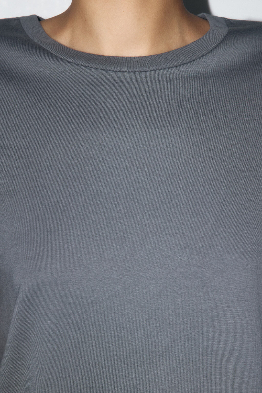 Футболка boxy fit базовая из хлопка - цвет серый - 6