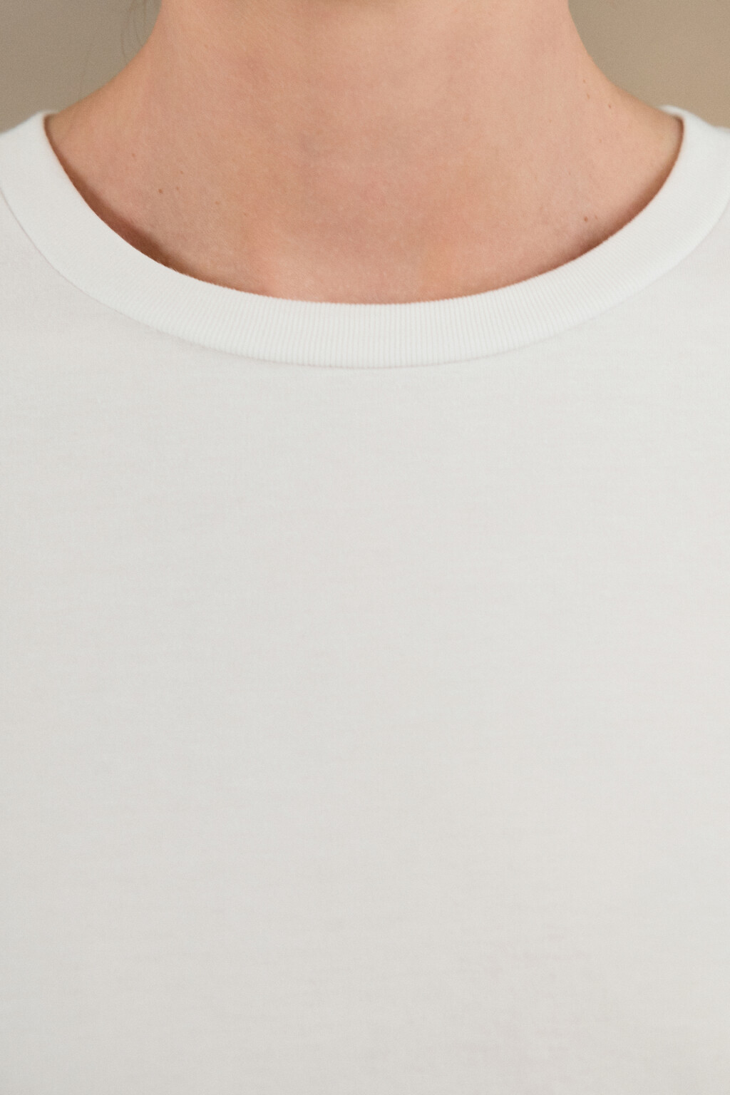 Футболка boxy fit базовая из хлопка - цвет белый - 5