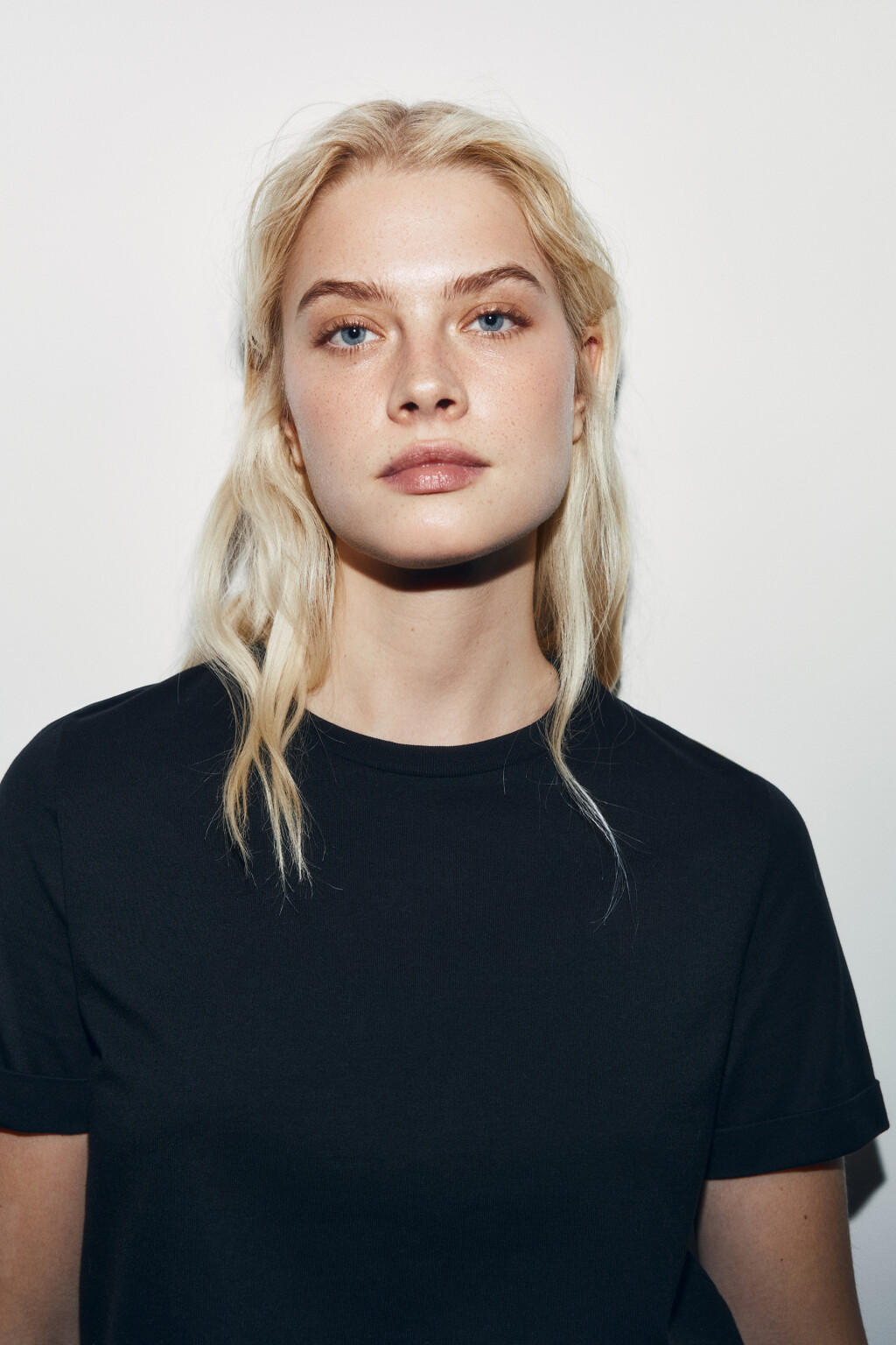 Футболка короткая базовая из хлопка - цвет черный - 7