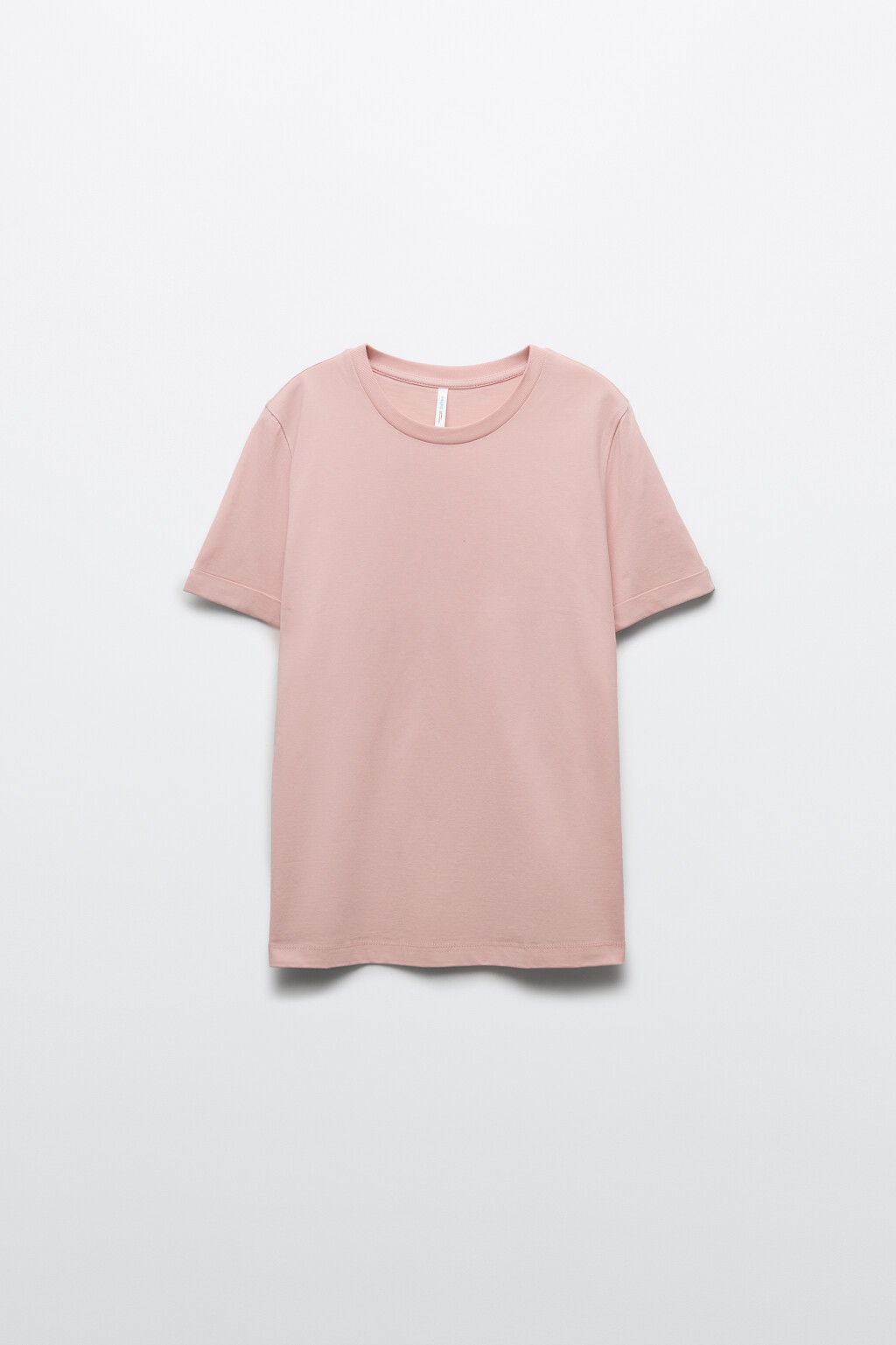 Футболка короткая базовая из хлопка - цвет розовый - 7