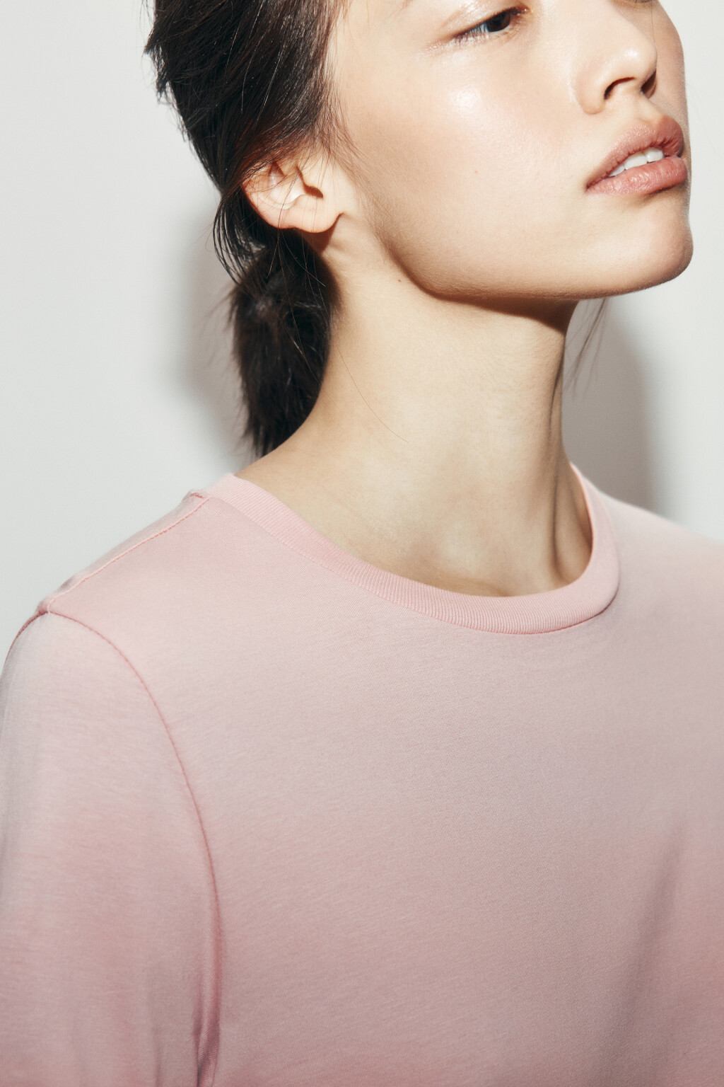 Футболка короткая базовая из хлопка - цвет розовый - 5