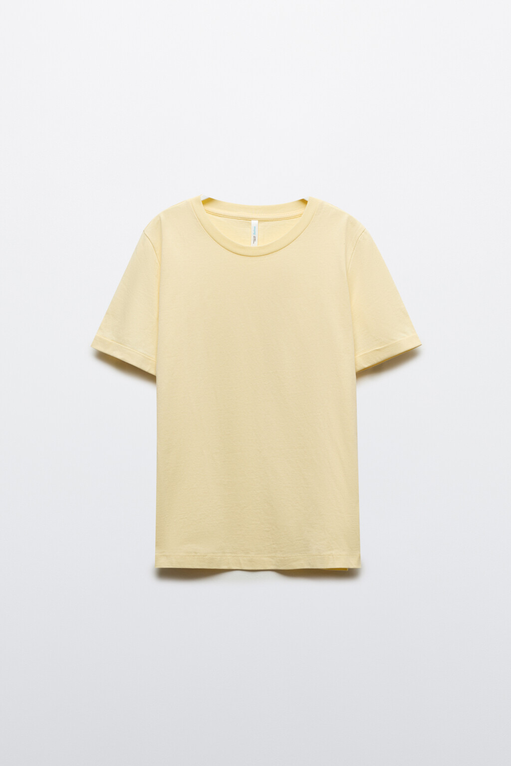Футболка короткая базовая из хлопка - цвет желтый - 7