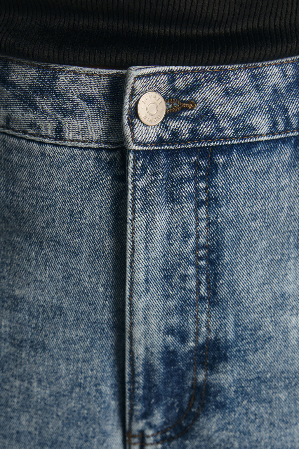 Джинсы barrel fit с высокой посадкой - цвет голубой - 6