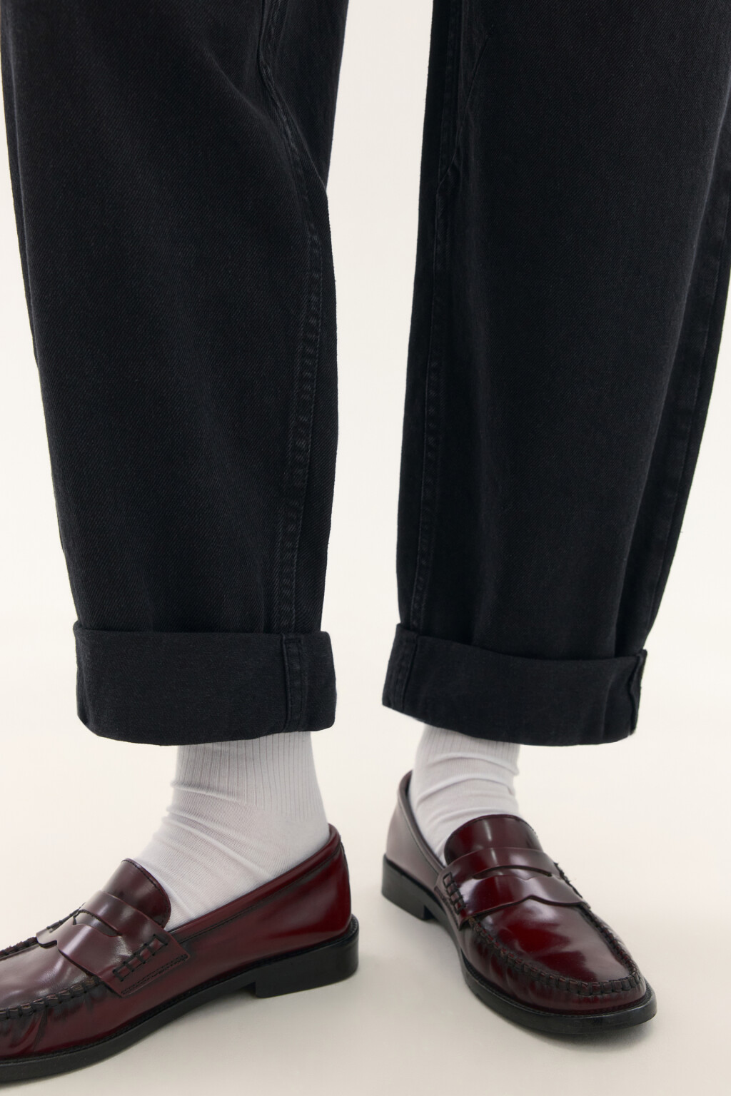 Джинсы-бананы с высокой посадкой - цвет черный - 6