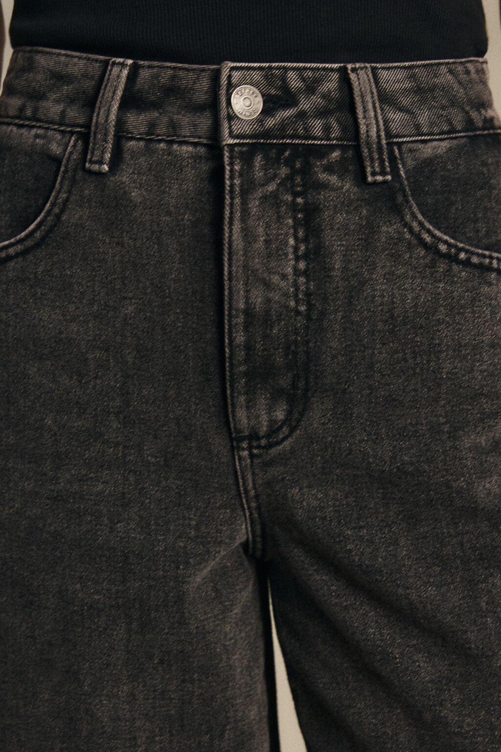 Джинсы barrel fit с высокой посадкой - цвет серый - 6