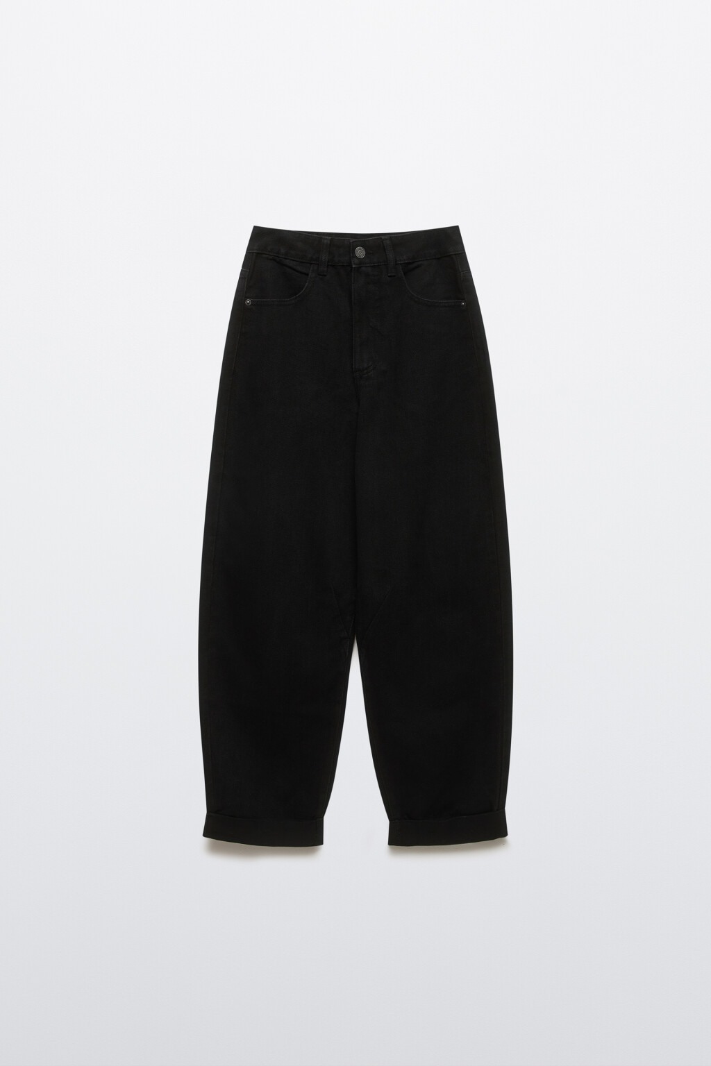 Джинсы barrel fit с высокой посадкой - цвет черный - 1