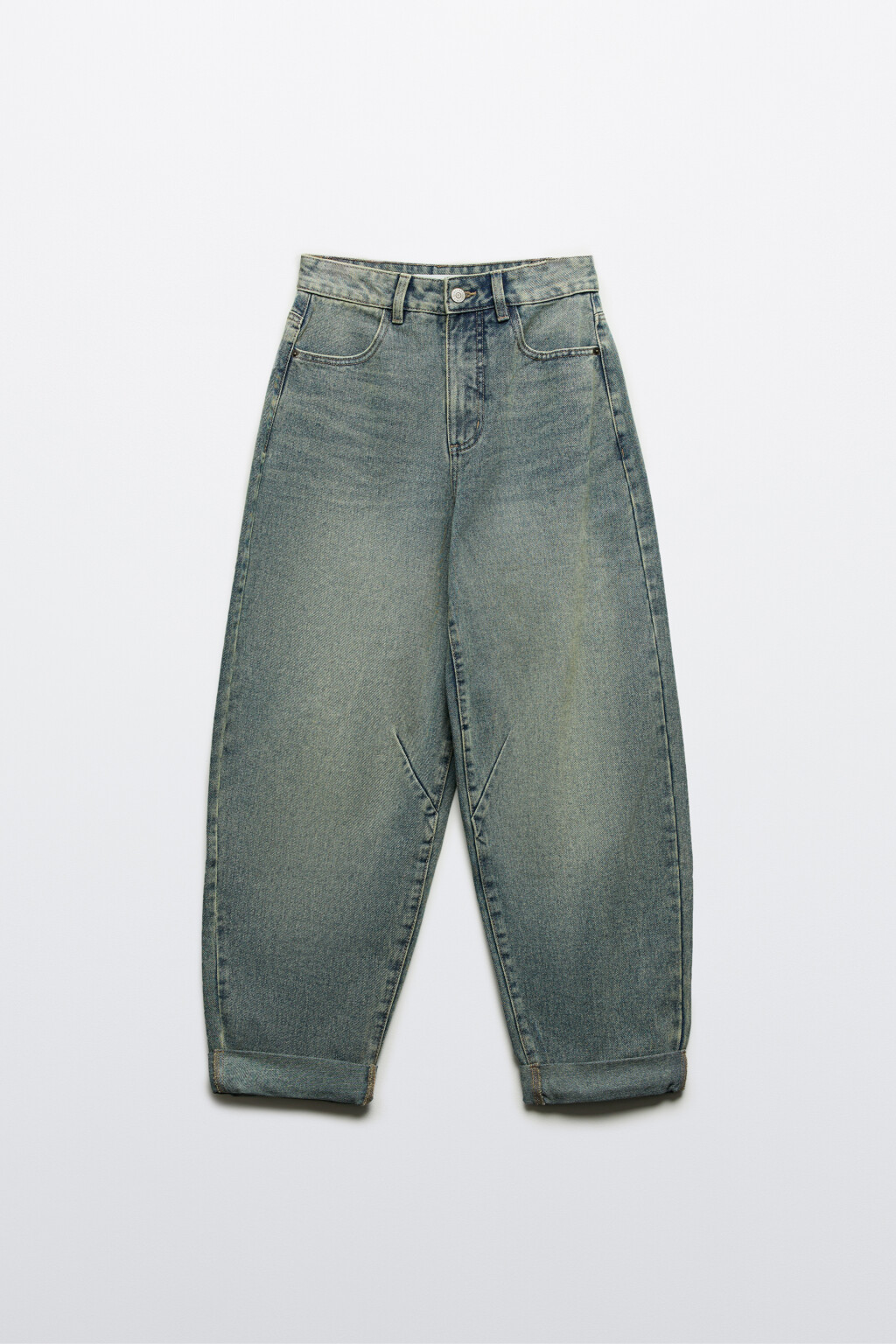 Джинсы barrel fit с высокой посадкой - цвет темный тинт - 7