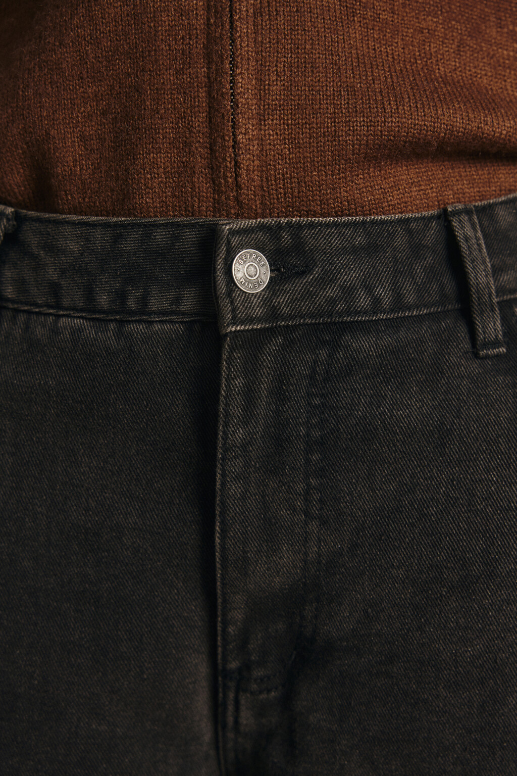 Джинсы barrel fit с высокой посадкой - цвет серый - 5