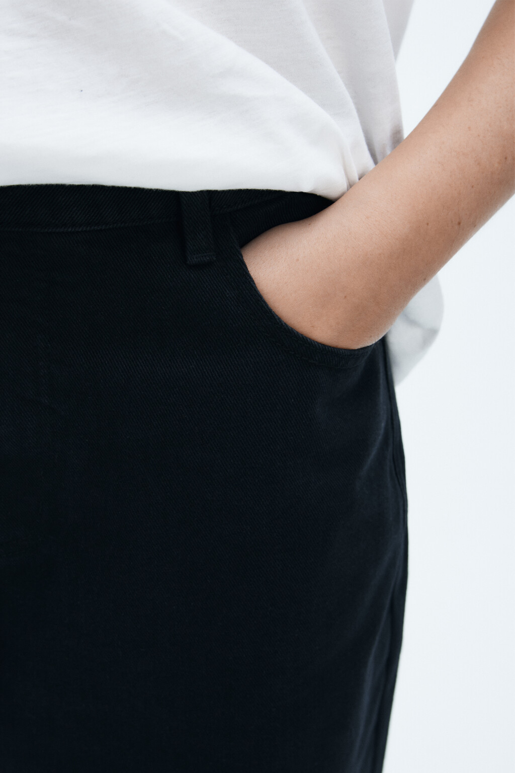 Джинсы barrel fit с высокой посадкой - цвет черный - 6