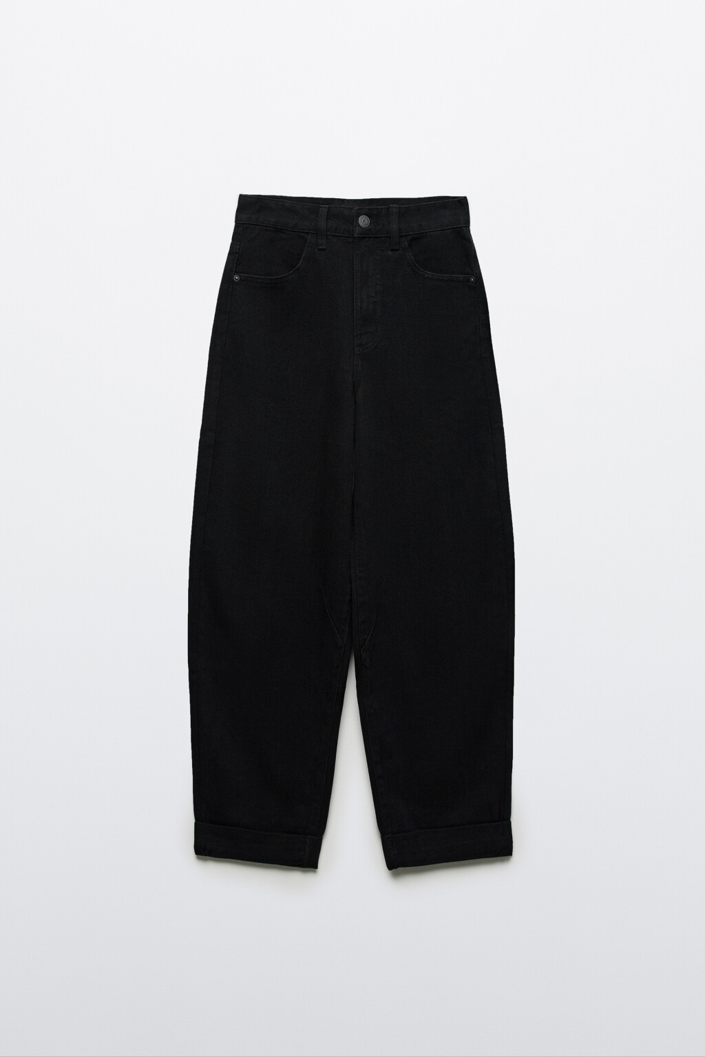 Джинсы barrel fit с высокой посадкой - цвет черный - 1