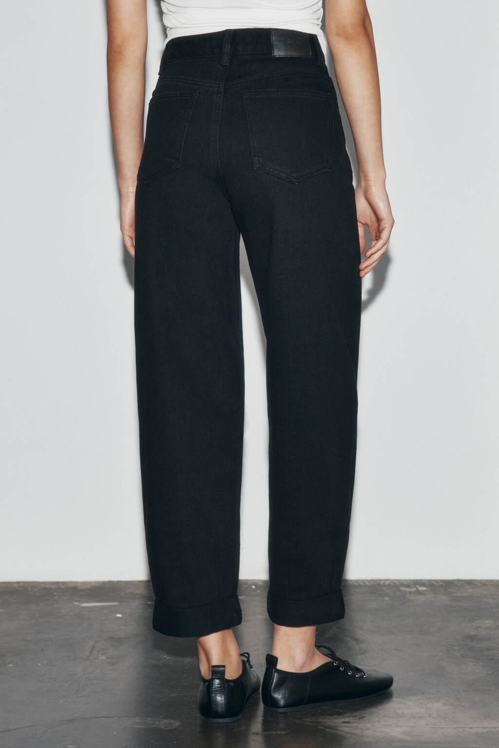 Джинсы barrel fit с высокой посадкой - цвет черный - 3
