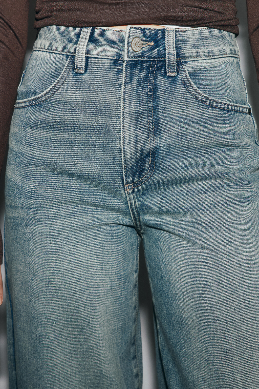 Джинсы barrel fit с высокой посадкой - цвет темный тинт - 6