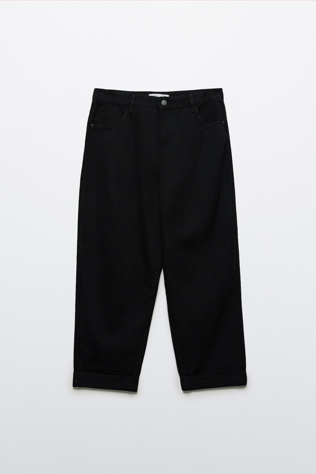 Джинсы barrel fit с высокой посадкой - цвет черный - 1