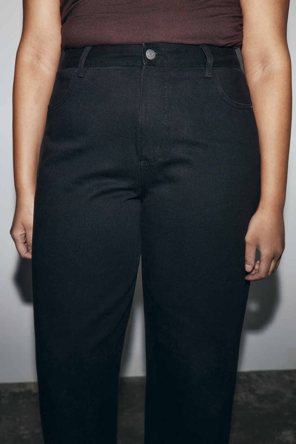 Джинсы barrel fit с высокой посадкой - цвет черный - 6