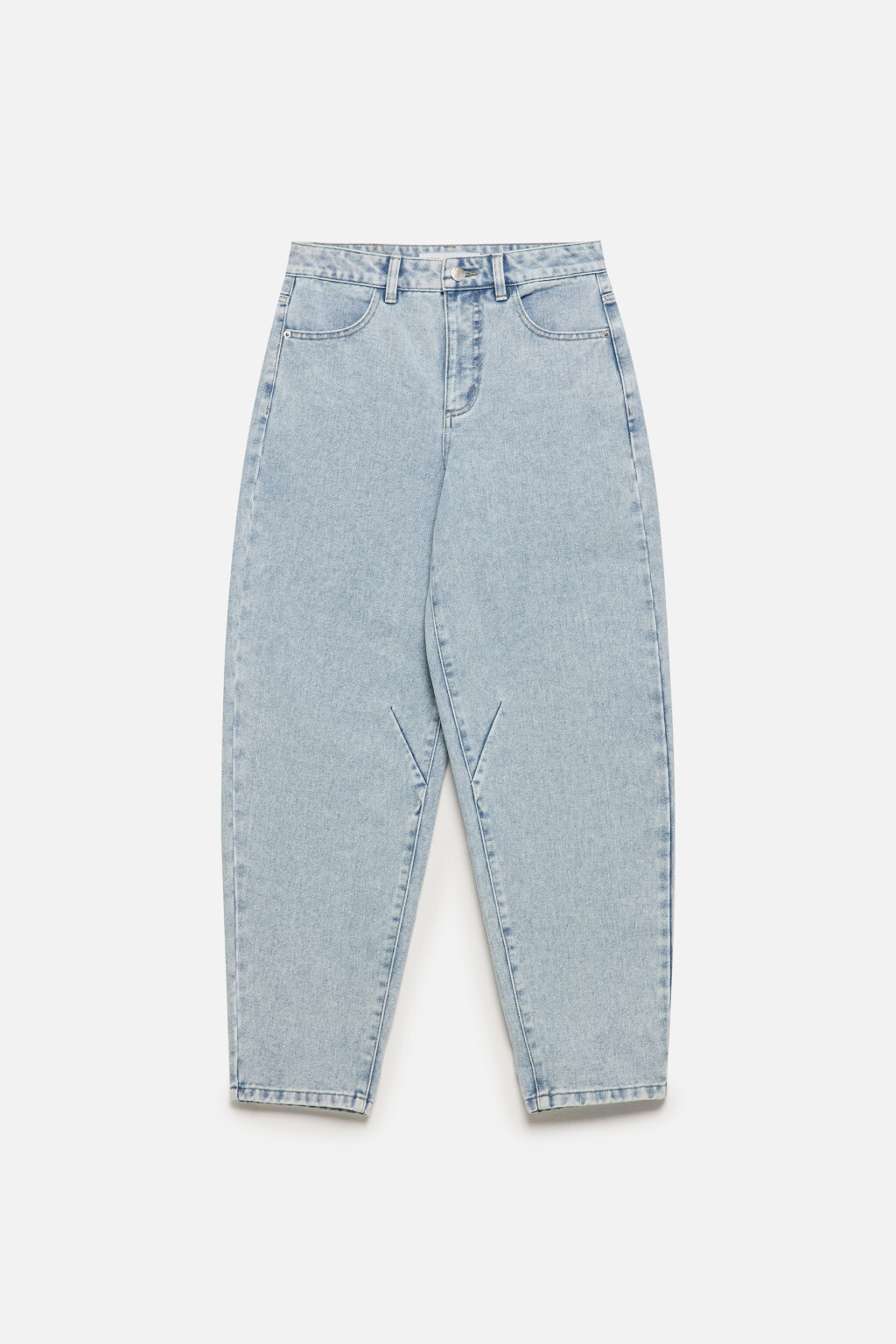Джинсы bananas широкие с высокой посадкой - цвет голубой - 8