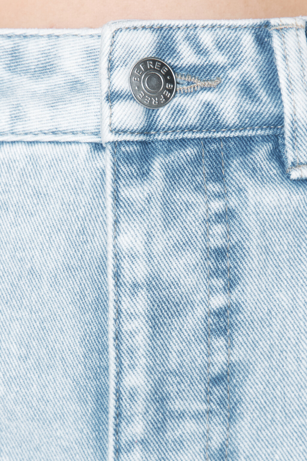 Джинсы bananas широкие с высокой посадкой - цвет голубой - 6