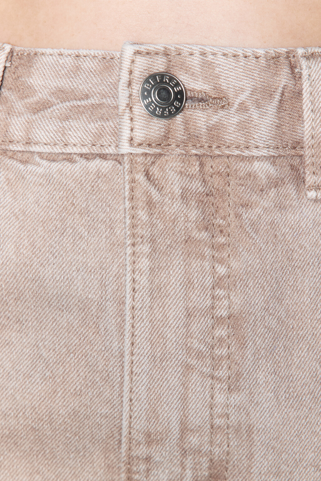 Джинсы bananas широкие с высокой посадкой - цвет бежевый - 6