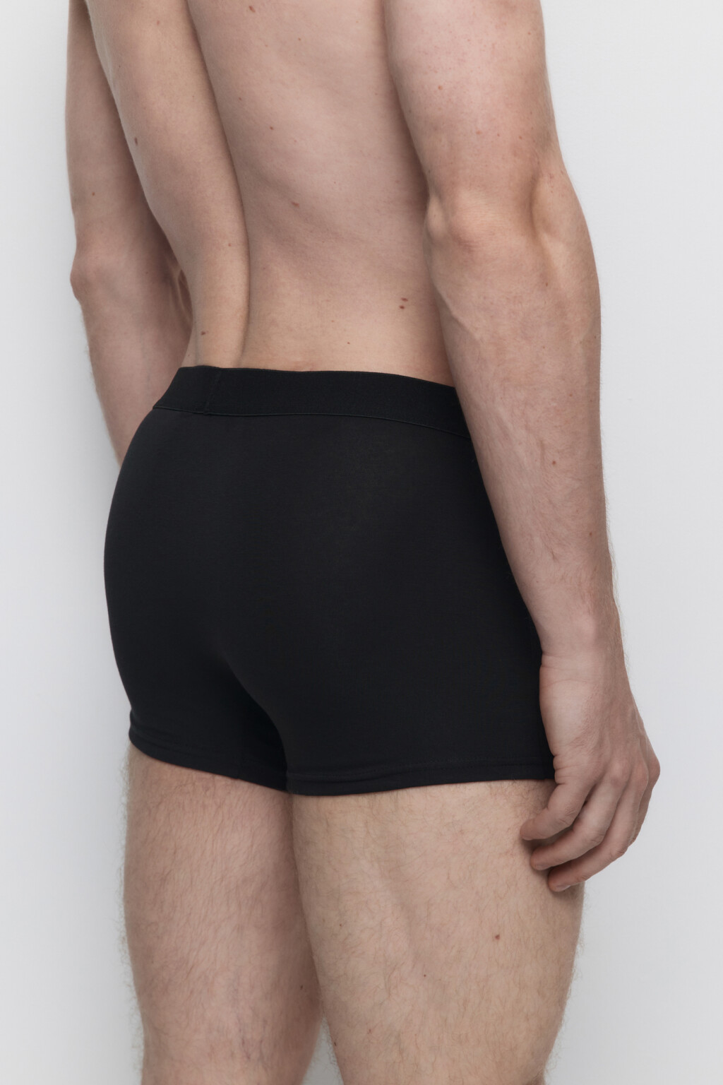 Трусы-боксеры классические хлопковые - цвет черный - 2