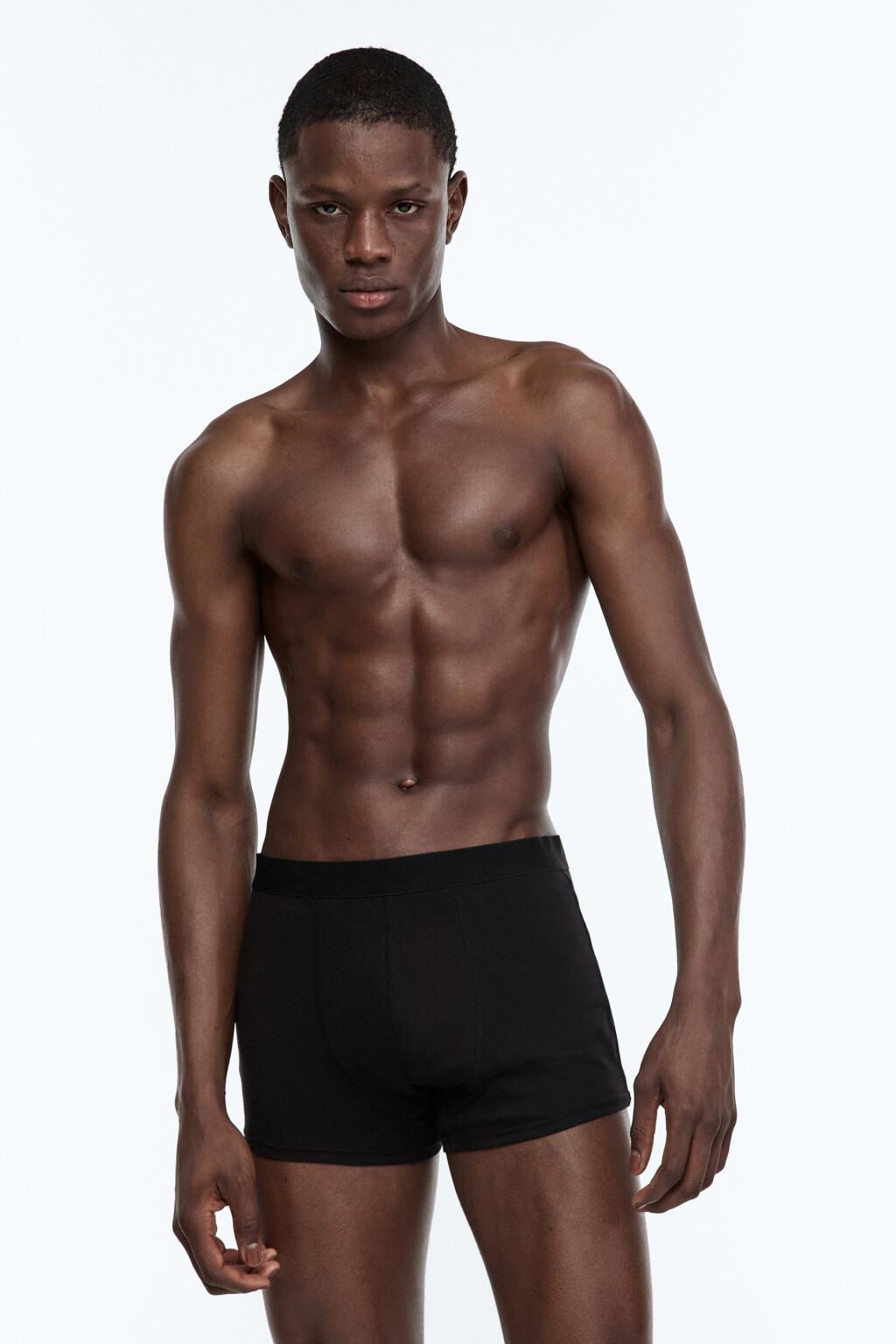 Трусы-боксеры хлопковые классические - цвет черный - 3