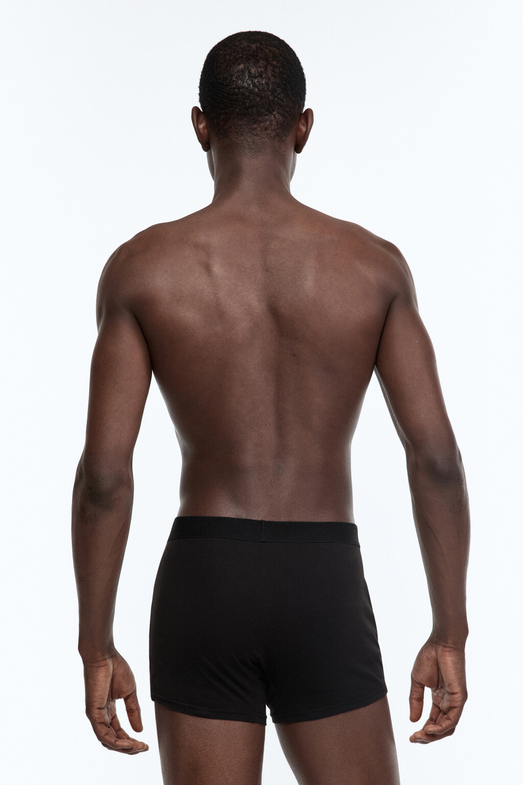 Трусы-боксеры хлопковые классические - цвет черный - 4