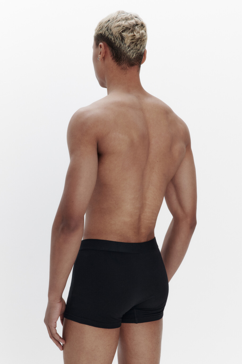 Трусы-боксеры хлопковые базовые - цвет черный - 4