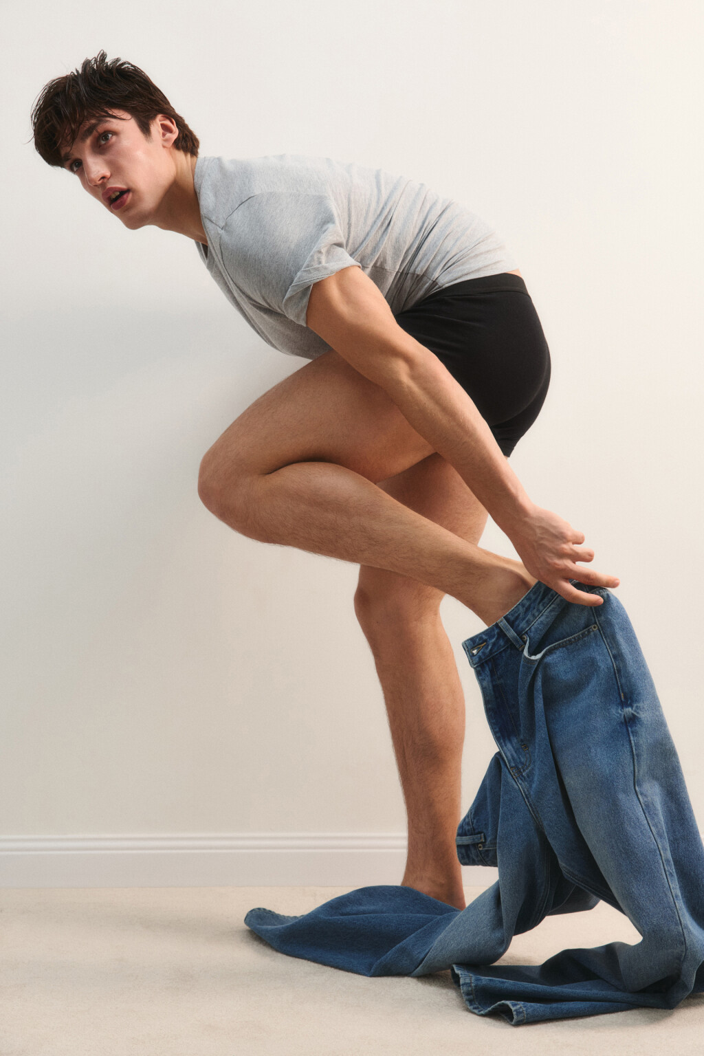 Набор трусов-боксеров хлопковых (3 пары) - цвет черный - 2