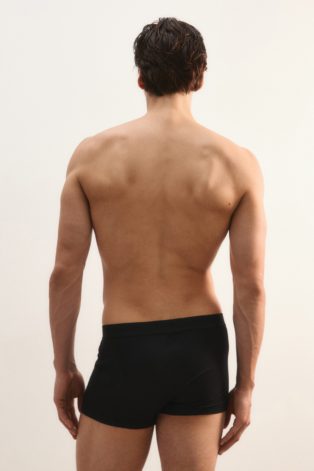 Набор трусов-боксеров хлопковых (3 пары) - цвет черный - 4